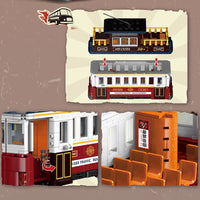 Zhe Gao Building Block, Nostalgic Classic Hong Kong TRAM in Traditional Red (991011) 897 Pieces