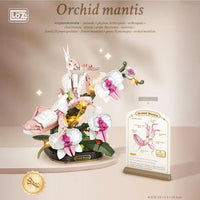 LOZ insect mini blocks series LOZ 4117-4119 insect chirping flower realm butterfly bee orchid mantis specimen assembly science populariza