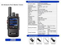 Pre-order DK Global 4G walkie Talkie Model Model 280 with Dual function ( 4G LLte by Sim Card and  2W analog signal.