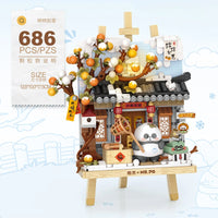 LOZ 7203-7206 Panda series mini block 3D Painting Creator Expert