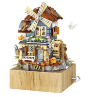 LOZ Model 1239 Windmill House Music Box Building blocks