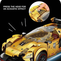 Forange FC1614 Racing Club Golden Car with Piull Back function with 2 Figurines
