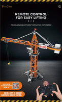 Reobrix Technic 22013 Tower Crane Building Blocks Set with Remote Control