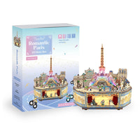 (Pre-order) TONECHEER TQ036 3D Creative Musical Puzzle DIY Rotating Music Box Kit (Romantic Paris)