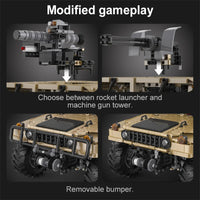 CADA C61036 Static version 1/8 scale Humvee