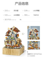 LOZ Model 1239 Windmill House Music Box Building blocks