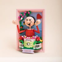 Pantasy Building Block, Popeye Series, Popeye & Olive 3D Portrait Painting (86403, 86404) 400+ Pieces