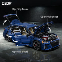 Pre-order Cada C61515W 1:8 Audi RS6 Super Sport Car 4663pcs Building Blocks Sets