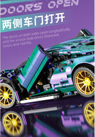 MJI 8802A Remote control  gradient color Lambo Sian building block sports car model