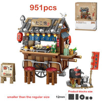 LOZ 1252 Japanese octopus mini Street View building block