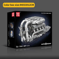 Mould King 10168 Motorised Hypercar W16 Engine & Gearbox Building Set | 2,899 Pcs