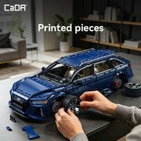 Pre-order Cada C61515W 1:8 Audi RS6 Super Sport Car 4663pcs Building Blocks Sets