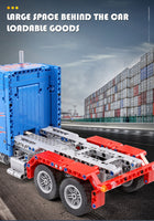 Mould King Building Block, Power Brick Series, Peterbilt 389 Heavy Container Truck with Control (15001) 839 Pieces