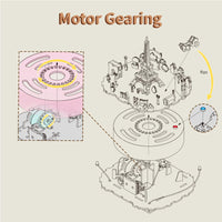 (Pre-order) TONECHEER TQ036 3D Creative Musical Puzzle DIY Rotating Music Box Kit (Romantic Paris)