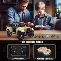 Mould King 13184 Remote Controlled Off-Road Wrangler Building Set | 3,621 PCS Scale 1:6