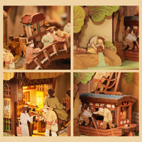 (Pre-Order) Tonecheer TQ 532 Qingming Riverside 3D Wooden Puzzle Book Nook