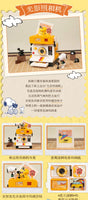 Pantasy 86913- 86916 Snoopy Retro Time Series including Typewriter, Coffe Machine, Camera and Radio