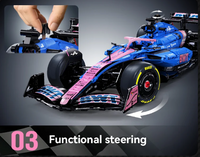 CADA 64012WBWT Alpine Formula One Team A525, 1:8 Formula 1  Model in Blue/Pink with Authentic Details