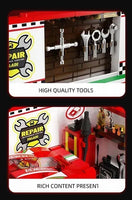 MJI 13082 Mini sport cars series with parking Garage