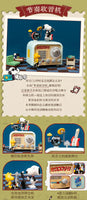 Pantasy 86913- 86916 Snoopy Retro Time Series including Typewriter, Coffe Machine, Camera and Radio