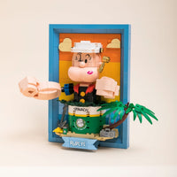 Pantasy Building Block, Popeye Series, Popeye & Olive 3D Portrait Painting (86403, 86404) 400+ Pieces