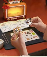 LOZ-1966 Panda shadow play TV Spring Festival building blocks