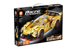 Forange FC1614 Racing Club Golden Car with Piull Back function with 2 Figurines