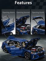 Pre-order Cada C61515W 1:8 Audi RS6 Super Sport Car 4663pcs Building Blocks Sets