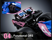 CADA 64012WBWT Alpine Formula One Team A525, 1:8 Formula 1  Model in Blue/Pink with Authentic Details