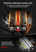 Guly 10623 Ferrari SF90 1:8 scales Dynamic version with R/C snd LED lights