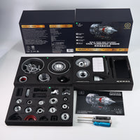 TECHING DM121 Dual Spool Turbofan Engine Model Kit, 300+Pcs Metal Aircraft Jet Engine for Adults, Scale 1/12 (Special order online Only)