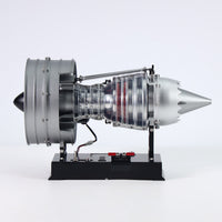 TECHING DM121 Dual Spool Turbofan Engine Model Kit, 300+Pcs Metal Aircraft Jet Engine for Adults, Scale 1/12 (Special order online Only)