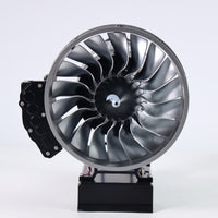 TECHING DM121 Dual Spool Turbofan Engine Model Kit, 300+Pcs Metal Aircraft Jet Engine for Adults, Scale 1/12 (Special order online Only)