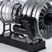 TECHING DM121 Dual Spool Turbofan Engine Model Kit, 300+Pcs Metal Aircraft Jet Engine for Adults, Scale 1/12 (Special order online Only)