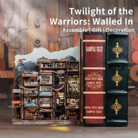 CUTEBEE DIY Book Nook Kit Twilight of the Warriors: Walled In