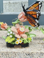 LOZ insect mini blocks series LOZ 4117-4119 insect chirping flower realm butterfly bee orchid mantis specimen assembly science populariza
