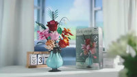MJI 13069 Elegant Mixed Flower Bouquet Building Blocks Set 566PCS